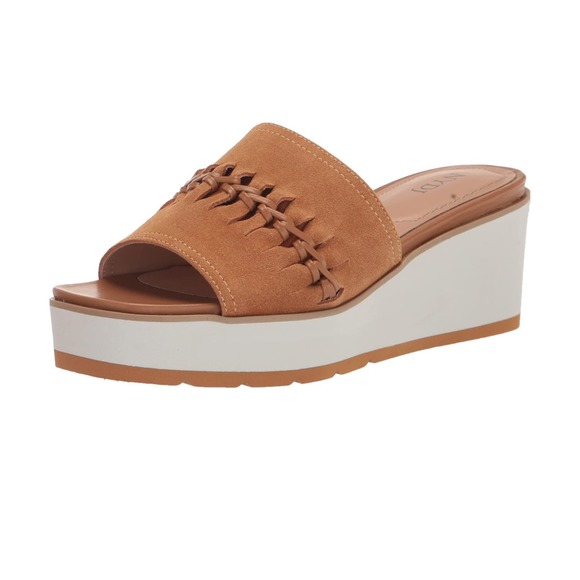 NYDJ Women's Wedge Pump | Size 8 | Suede | Color: Cognac | MSRP $130 - Picture 1 of 6